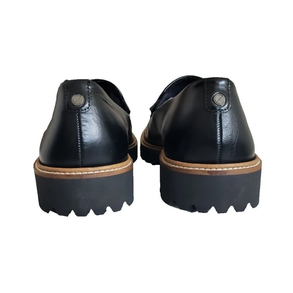 ECCO Incise Tailored Loafer Slip On Shoes Almond Toe Pointed Leather Size 10.5